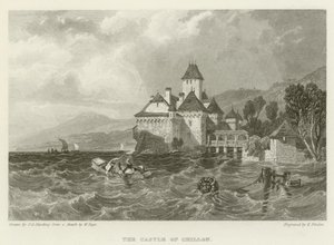 Het kasteel van Chillon door James Duffield Harding