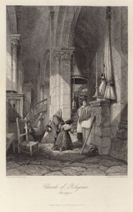 De kerk van Polignac in Auvergne door James Duffield Harding