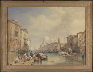 Het Grote Kanaal, Venetië, 1835 door James Duffield Harding
