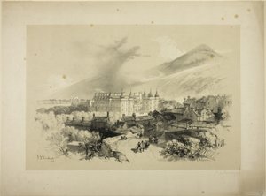 Het paleis van Holyrood door James Duffield Harding
