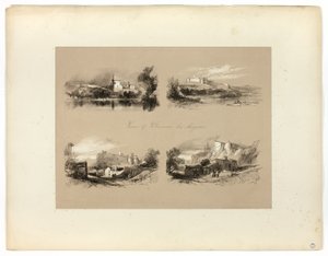 Zichten van Villenueve les Avignon, uit Pittoreske Selecties door James Duffield Harding