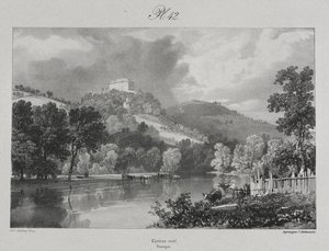 Pittoreske en romantische reizen door het oude Frankrijk. Auvergne: Château Neuf door James Duffield Harding