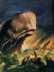 Moby Dick (kleurenlitho)