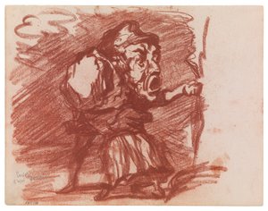 Kopie nach Daumier door James Ensor