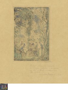Der Liebesgarten door James Ensor