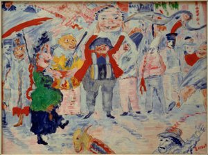 Carnaval in Vlaanderen door James Sidney Ensor