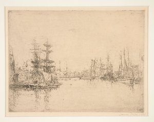 Le grand bassin, Ostende door James Ensor