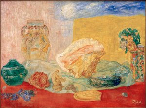 Schelpjes, rozen en vazen door James Sidney Ensor