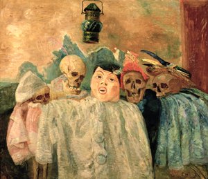 Pierrot en skeletten