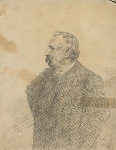 Portret van Ernest Rousseau door James Ensor