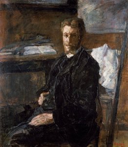 Portret van de kunstenaar Willy Finch door James Ensor