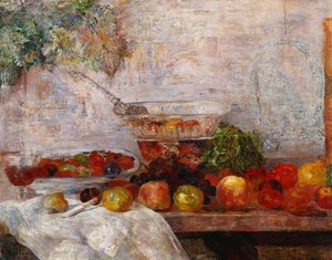 Stilleven met een Papegaai door James Ensor