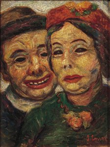 Het gemaskerde paar door James Ensor