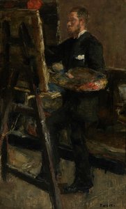 De schilder Alfred William Finch door James Ensor