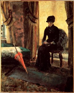 De sombere dame door James Ensor