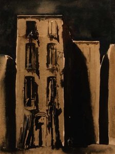 De sloppenwijk, c.1911 door James Ferrier Pryde