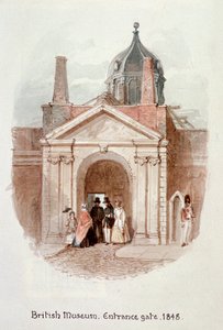 British Museum, ingangspoort, 1848 door James Findlay