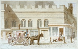 Winkelpuien bij St Dunstan-in-the-West, Fleet Street, City of London, 1820 door James Findlay