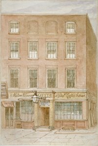 The Mitre Tavern, koffiehuis en hotel aan Mitre Court, Fleet Street, City of London, 1850 door James Findlay
