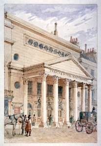 Theatre Royal, Haymarket, Westminster, Londen, ca. 1840 door James Findlay