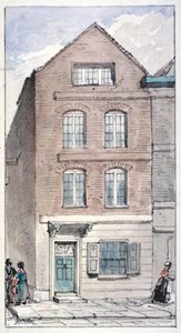 Uitzicht op nr. 7 Blackhorse Alley, Fleet Street, City of London, 1850 door James Findlay