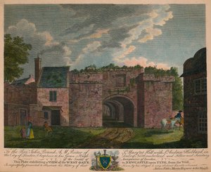 Een uitzicht op de Westpoort in Newcastle upon Tyne, vanuit het Westen, c1780, 1905