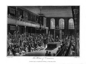 Het Lagerhuis, Londen, 1804