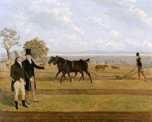 Sir Charles Morgan, 1760-1846 bij de Castleton ploegwedstrijd, 1845