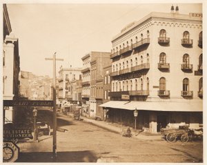 San Francisco, hoek van Californië en Montgomery straten