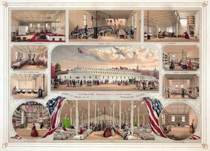 Poster voor het Citizens Volunteer Hospital, Philadelphia