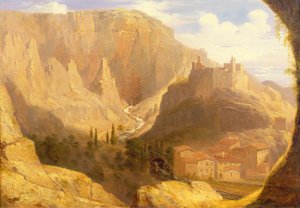 Heuvelstad in Italië, 1831