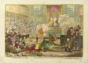 Een opkikker voor Paul door James Gillray