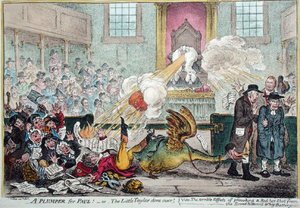 Een Plumper voor Paul! of De Kleine Kleermaker Overwonnen! door James Gillray