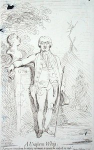 Een Uniforme Whig door James Gillray