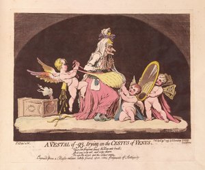 Een Vestaalse Maagd van -93, die de Cestus van Venus Past