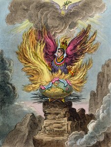 Apotheose van de Corsicaanse Feniks, gepubliceerd door Hannah Humphrey in 1808