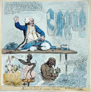 Black-Dick werd Kleermaker door James Gillray