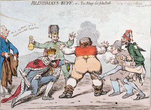 Blindemannetje, of Te Veel voor John Bull, gepubliceerd door Hannah Humphrey in 1795