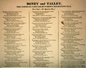 Boney en Talley, De Corsicaanse Kadaver - Slagers Afrekeningsdag, gepubliceerd door Hannah Humphrey, 1803 door James Gillray