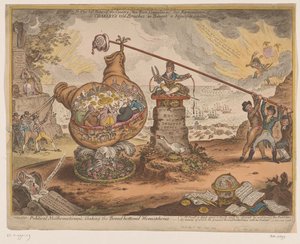 Britse politieke spotprent, 1807 door James Gillray