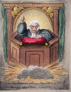 Cambridge aanvangspreek, 2 juli 1809 A.M. door James Gillray