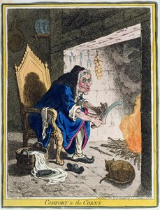Comfort voor de eeltknobbels, uitgegeven door Hannah Humphrey in 1800