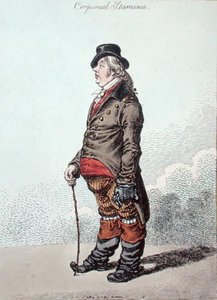 Lichamelijke uithoudingsvermogen, gepubliceerd door Hannah Humphrey in 1801