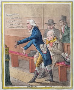 Wanhoop, gepubliceerd door Hannah Humphrey in 1802 door James Gillray