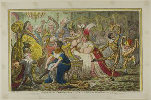 Amateurs-Theatricals door James Gillray