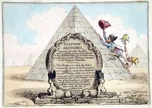 Egyptische schetsen, gepubliceerd door Hannah Humphrey in 1799