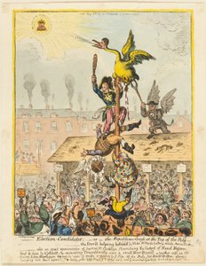 Verkiezingskandidaten door James Gillray