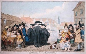 Vlaamse karakters, gepubliceerd door G. Humphrey in 1793