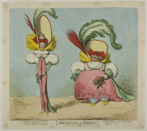 De mode volgen door James Gillray