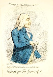 Dwaze welsprekendheid, uitgegeven door Hannah Humphrey in 1795 (detail)